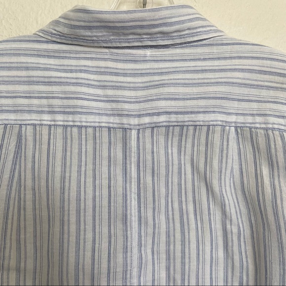 Sundry Striped Long Sleeve Button Up Cotton Shirt - Picture 8 of 13